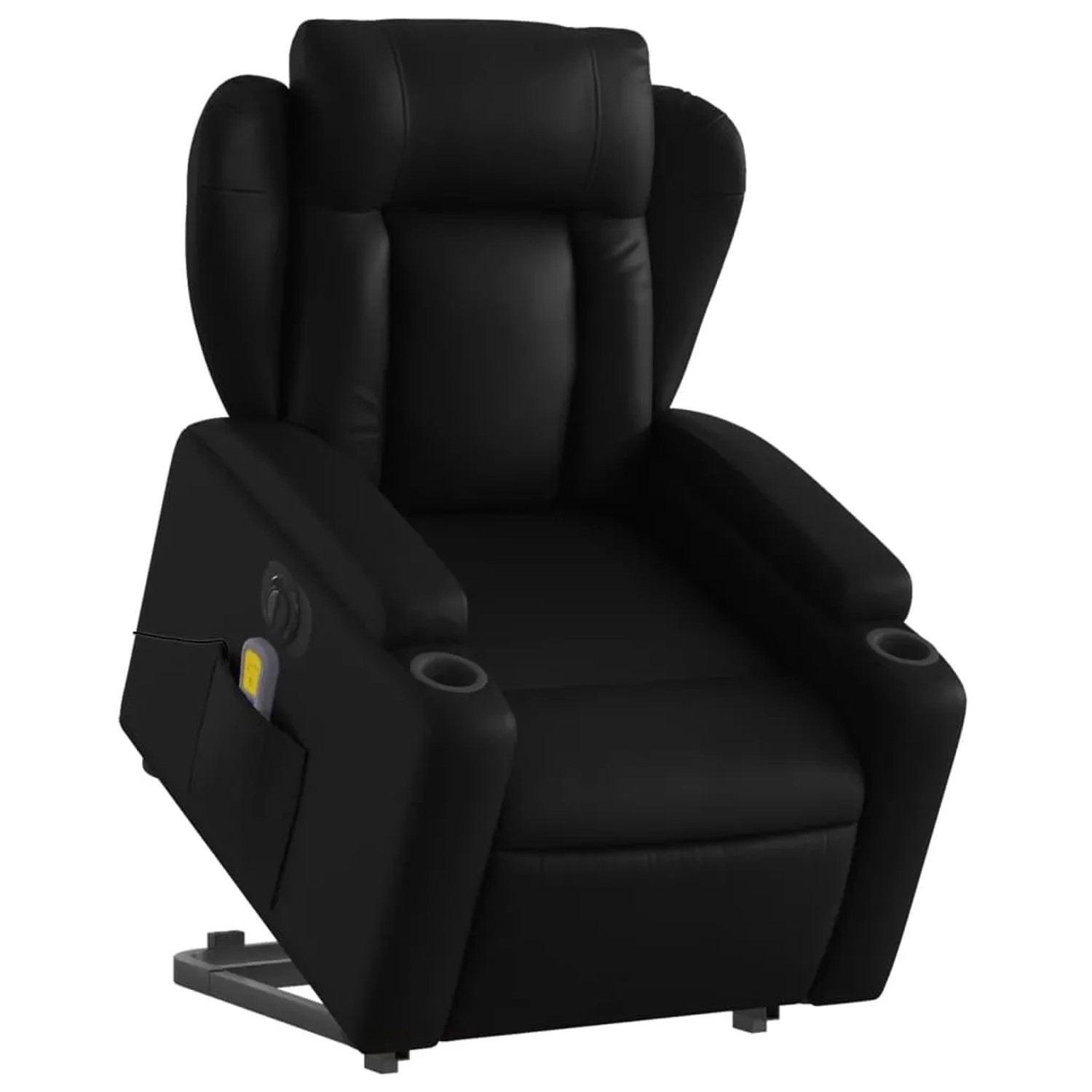 vidaXL Massagesessel mit Aufstehhilfe Elektrisch Schwarz Kunstleder Modell 5