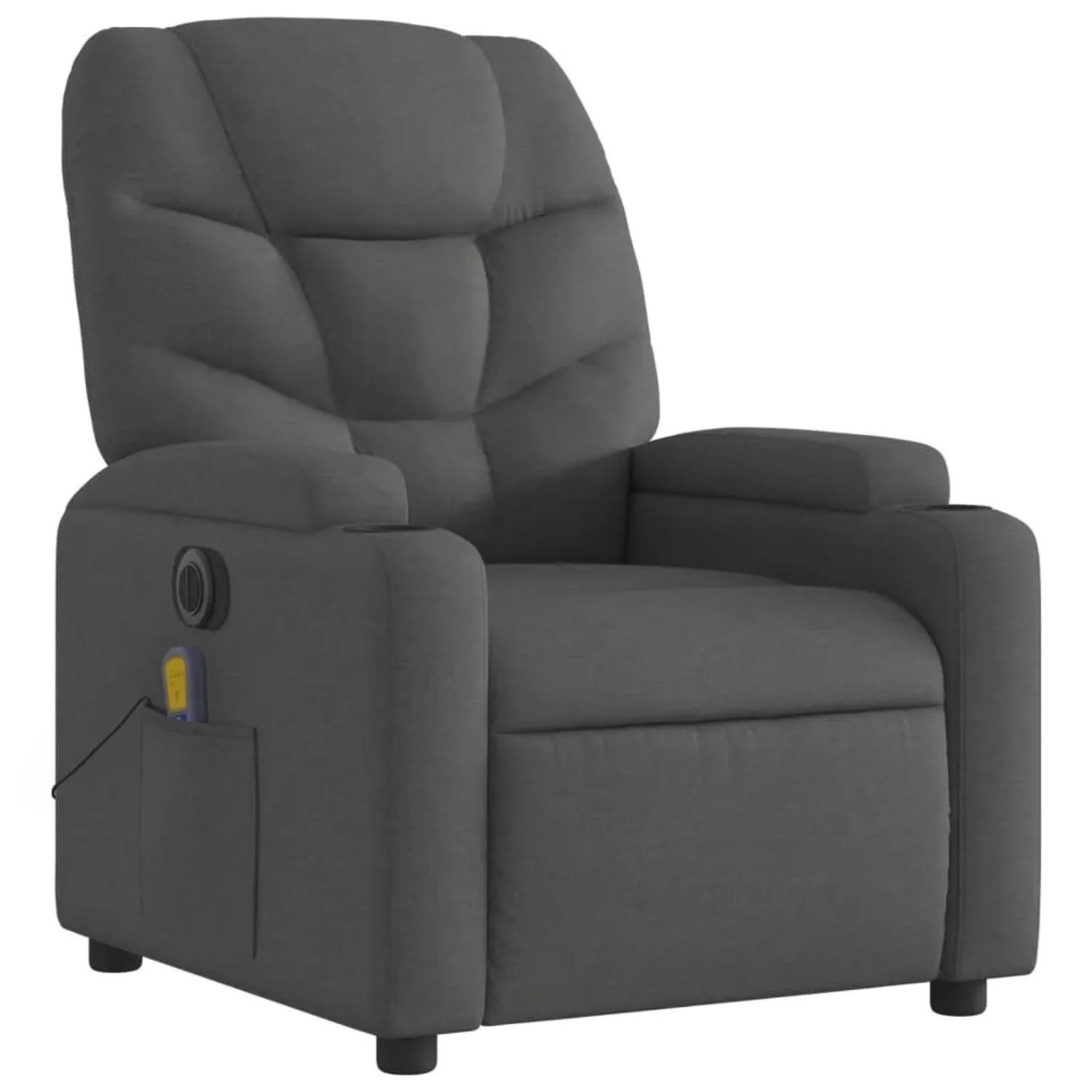 vidaXL Massagesessel Elektrisch Dunkelgrau Samt Modell 8