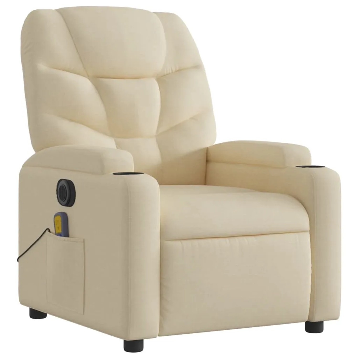 vidaXL Massagesessel Elektrisch Creme Stoff Modell 4