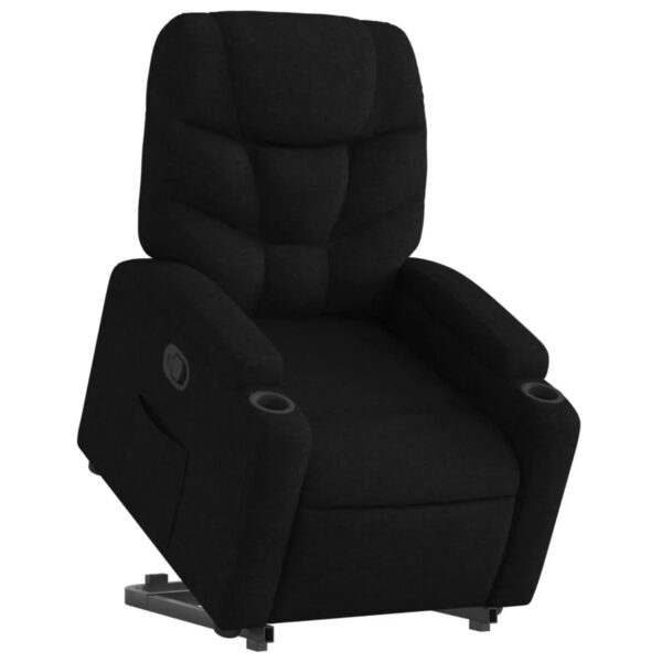 vidaXL Relaxsessel mit Aufstehhilfe Schwarz Stoff Modell 17