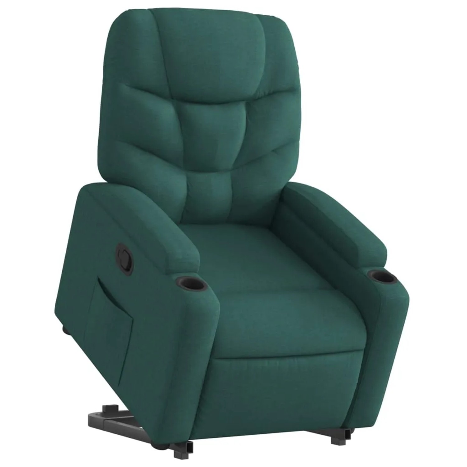 vidaXL Relaxsessel mit Aufstehhilfe Dunkelgrün Stoff Modell 15