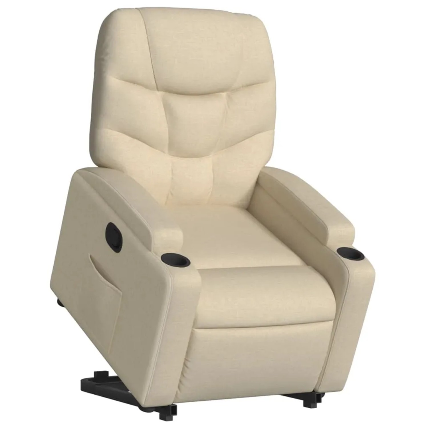 vidaXL Relaxsessel mit Aufstehhilfe Creme Stoff Modell 14