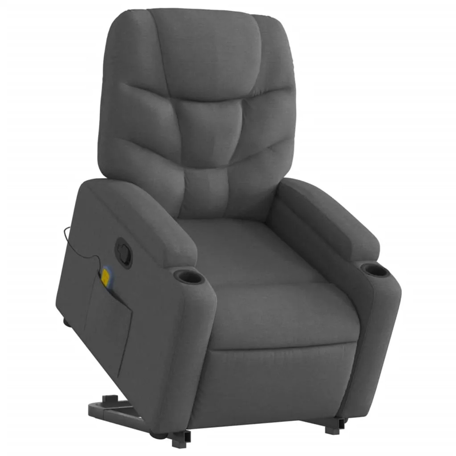 vidaXL Massagesessel mit Aufstehhilfe Dunkelgrau Samt Modell 8