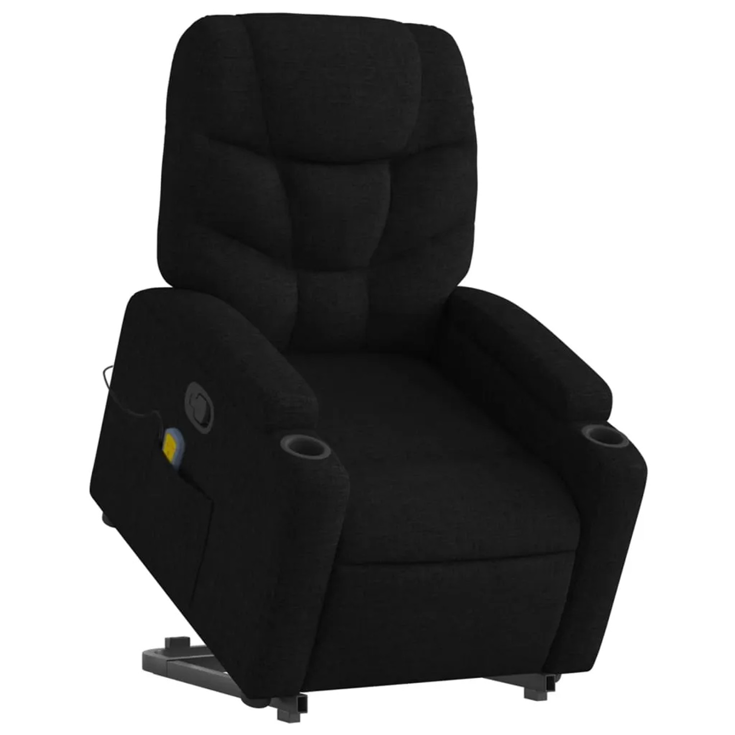 vidaXL Massagesessel mit Aufstehhilfe Schwarz Stoff Modell 3