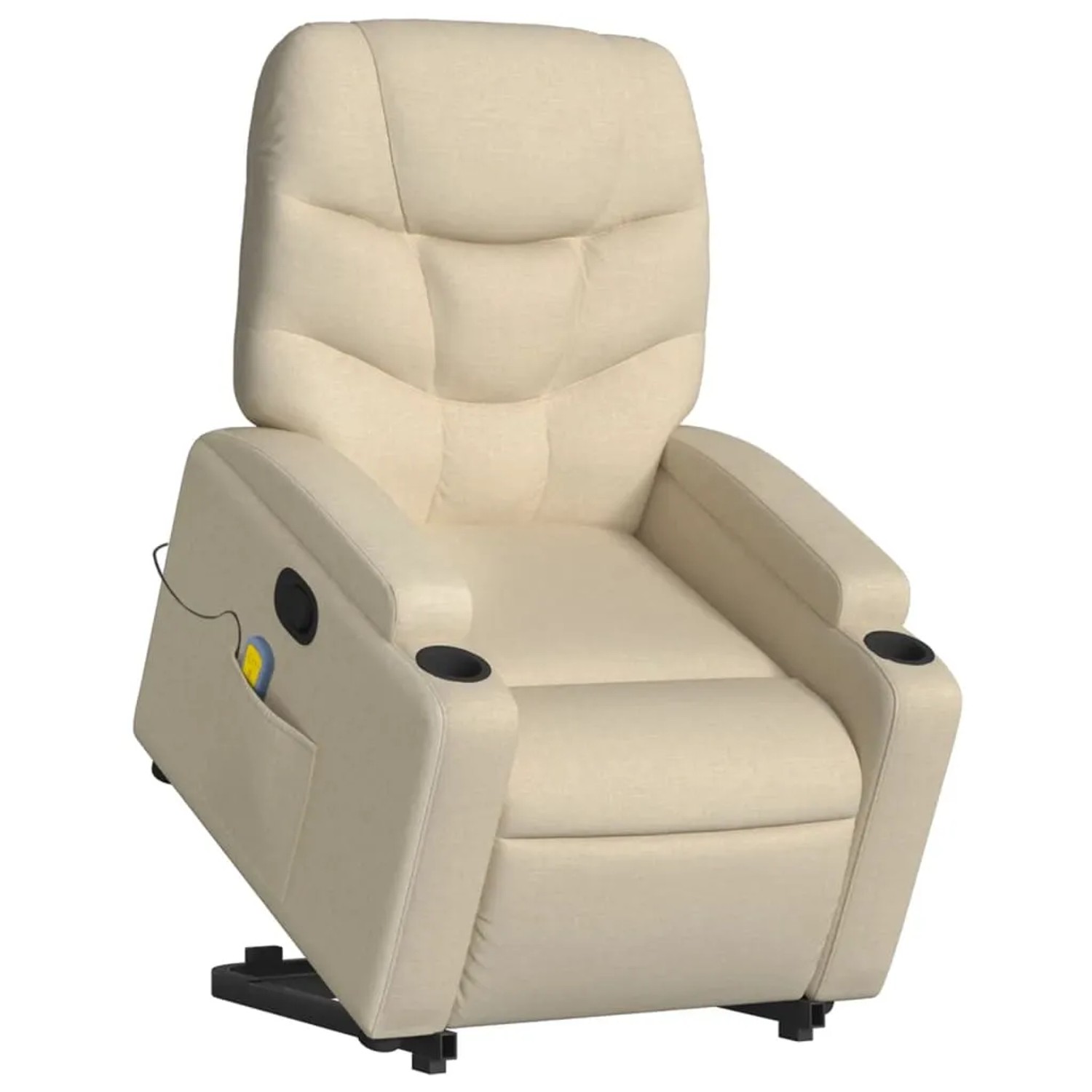 vidaXL Massagesessel mit Aufstehhilfe Creme Stoff Modell 9