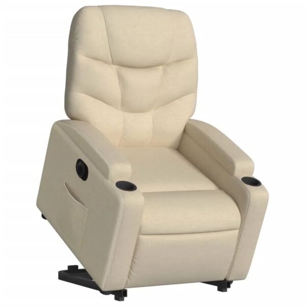 vidaXL Relaxsessel mit Aufstehhilfe Elektrisch Creme Stoff Modell 8 vidaXL Relaxsessel mit Aufstehhilfe Elektrisch Creme Stoff Modell 8