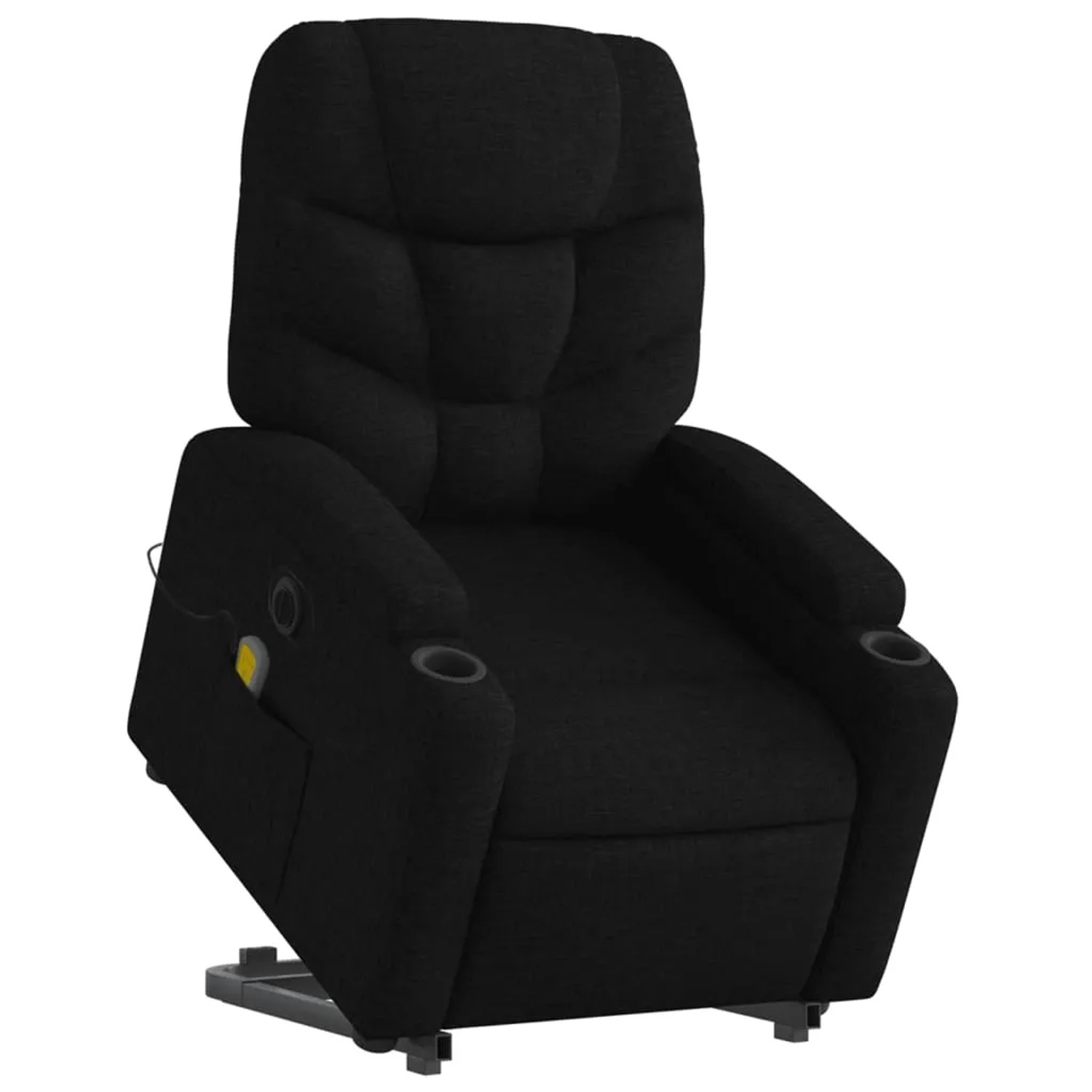 vidaXL Elektrischer Massagesessel mit Aufstehhilfe Schwarz Stoff Modell 10