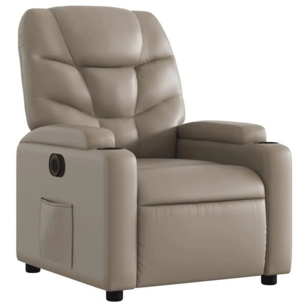 vidaXL Relaxsessel Elektrisch Cappuccino-Braun Kunstleder Modell 16