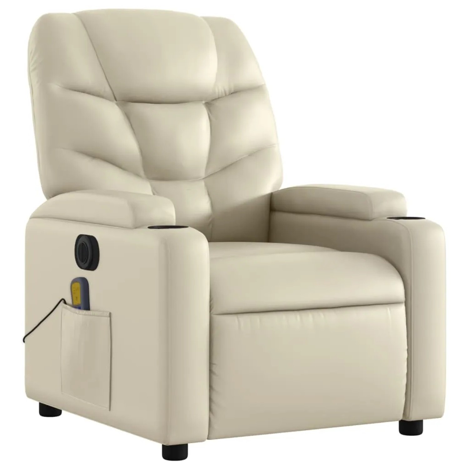 vidaXL Massagesessel Elektrisch Creme Kunstleder Modell 8