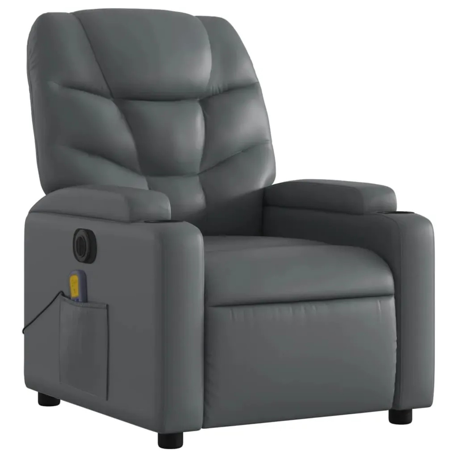 vidaXL Massagesessel Elektrisch Grau Kunstleder Modell 5