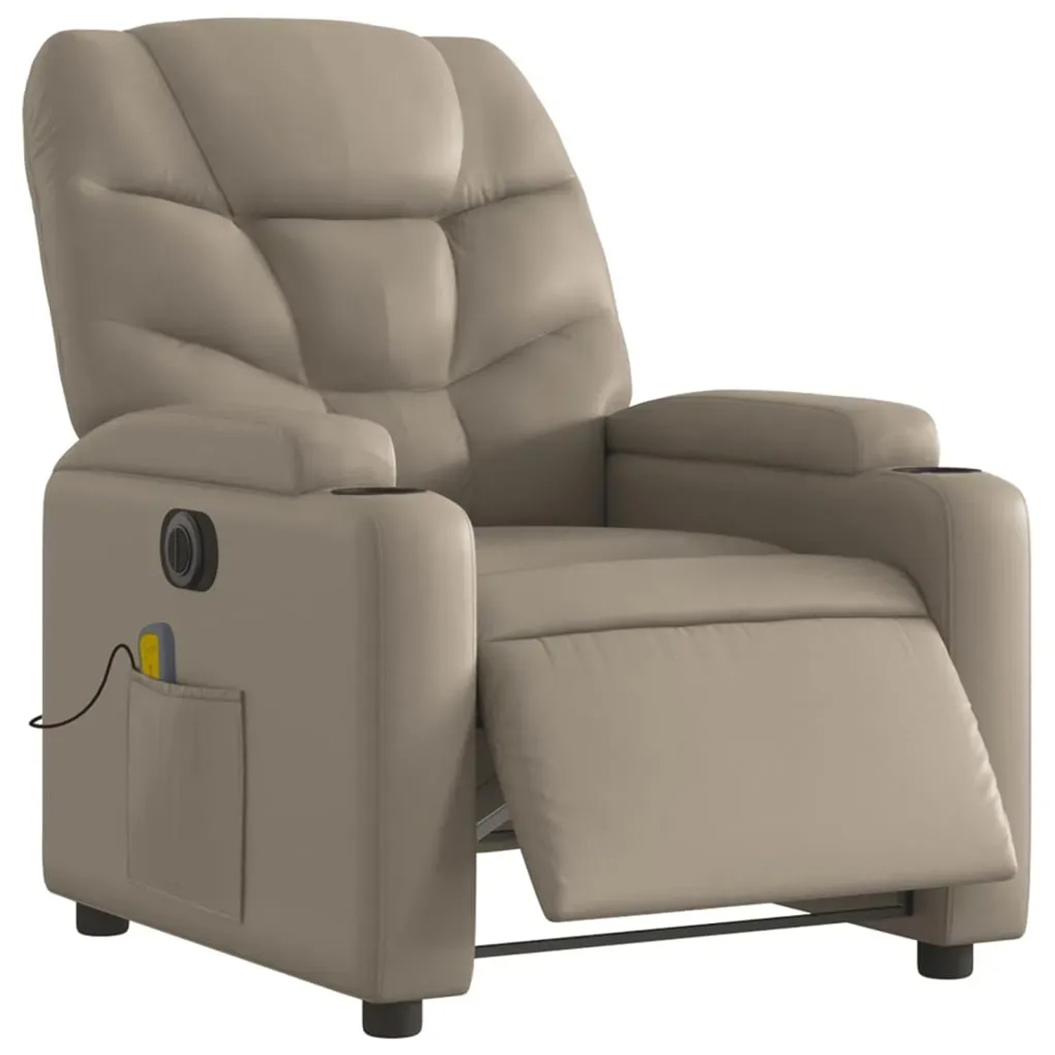 vidaXL Massagesessel Elektrisch Cappuccino-Braun Kunstleder Modell 2