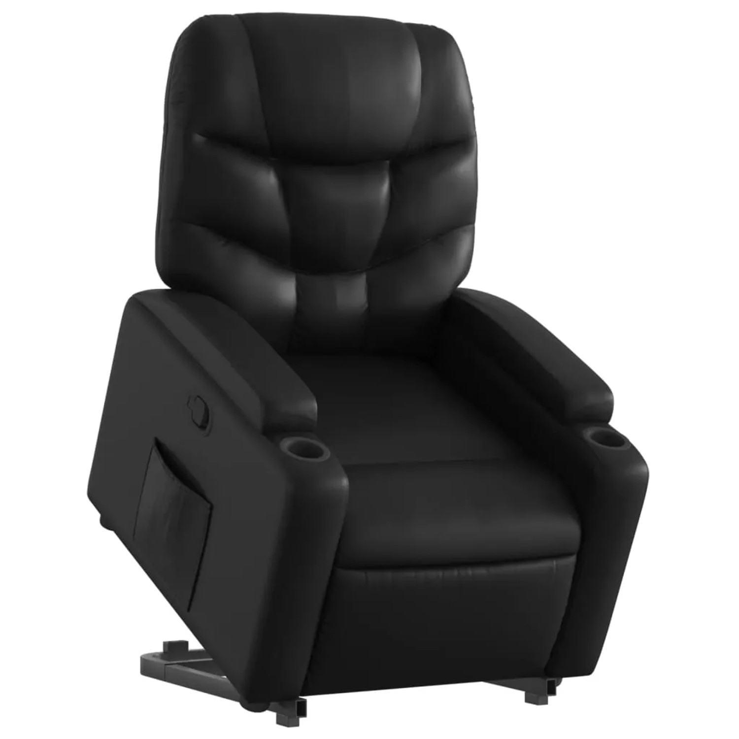 vidaXL Relaxsessel mit Aufstehhilfe Schwarz Kunstleder Modell 11