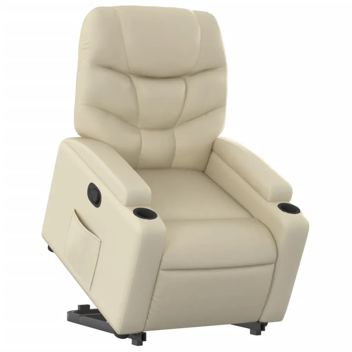 vidaXL Relaxsessel mit Aufstehhilfe Creme Kunstleder Modell 5