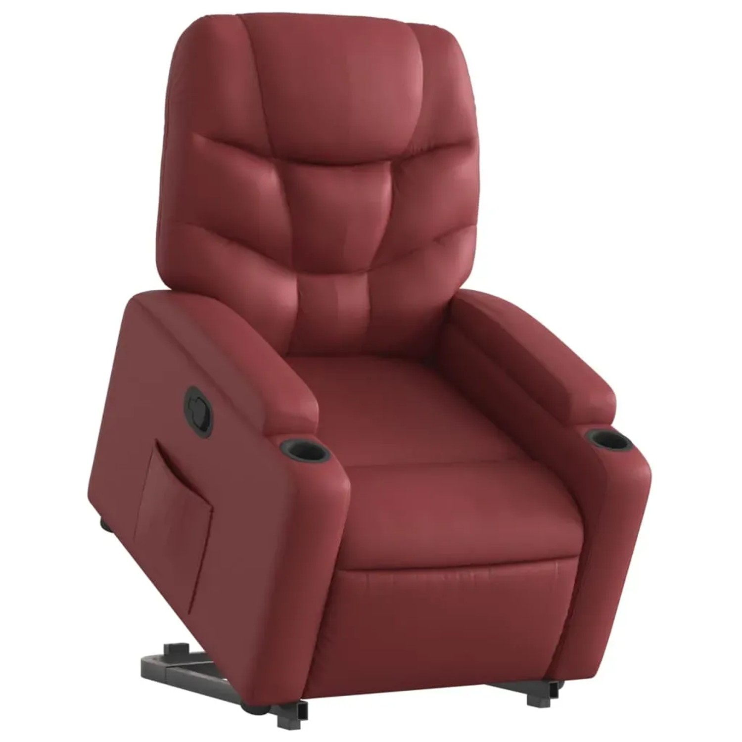 vidaXL Relaxsessel mit Aufstehhilfe Weißrot Kunstleder Modell 8