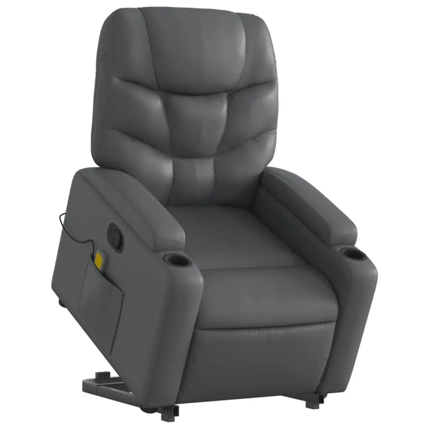 vidaXL Massagesessel mit Aufstehhilfe Grau Kunstleder Modell 3