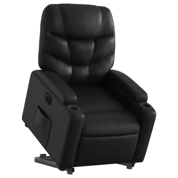vidaXL Relaxsessel mit Aufstehhilfe Elektrisch Schwarz Kunstleder Modell 10