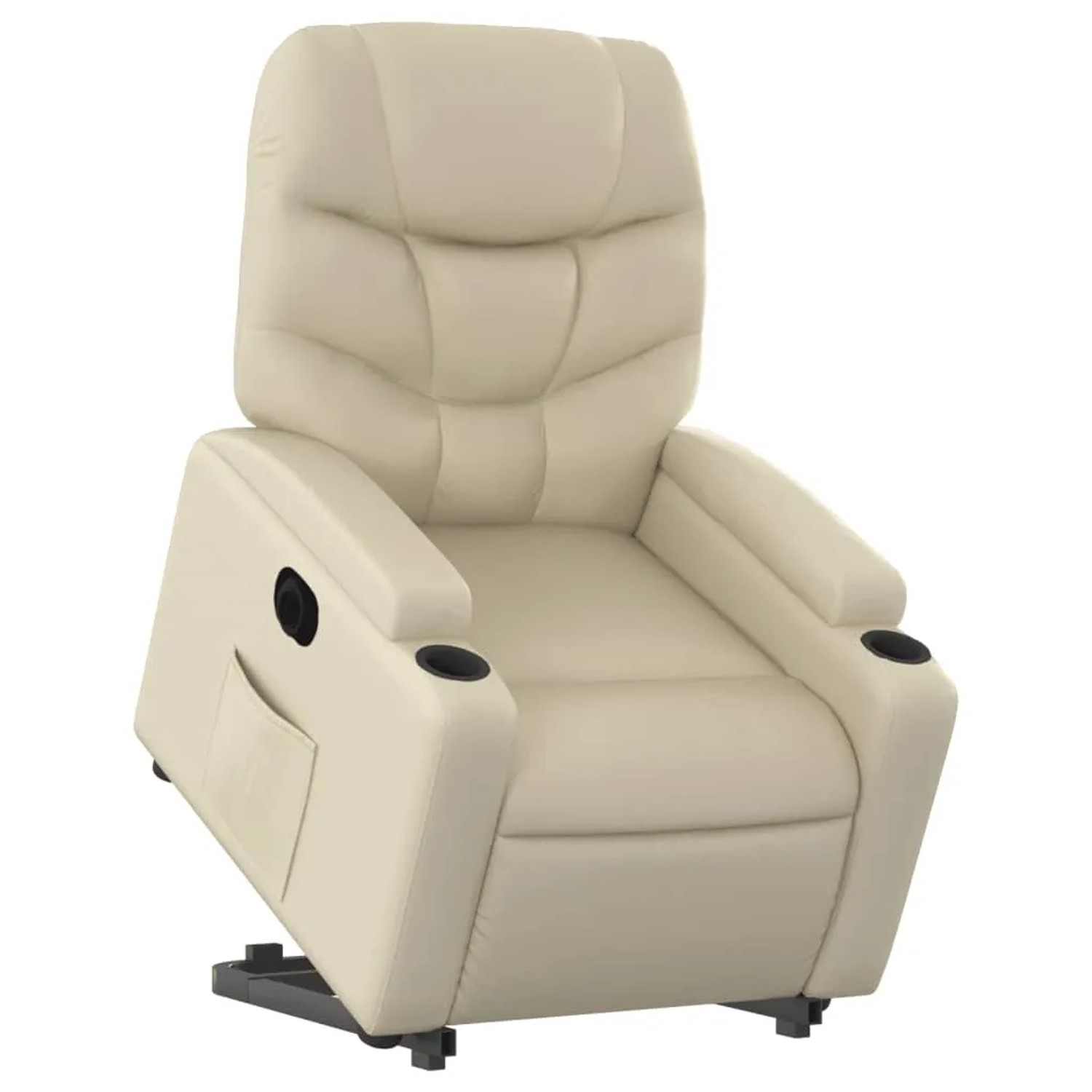vidaXL Relaxsessel mit Aufstehhilfe Elektrisch Creme Kunstleder Modell 2