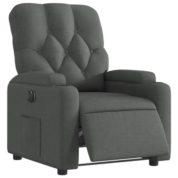 vidaXL Relaxsessel Elektrisch Dunkelgrau Stoff Modell 28