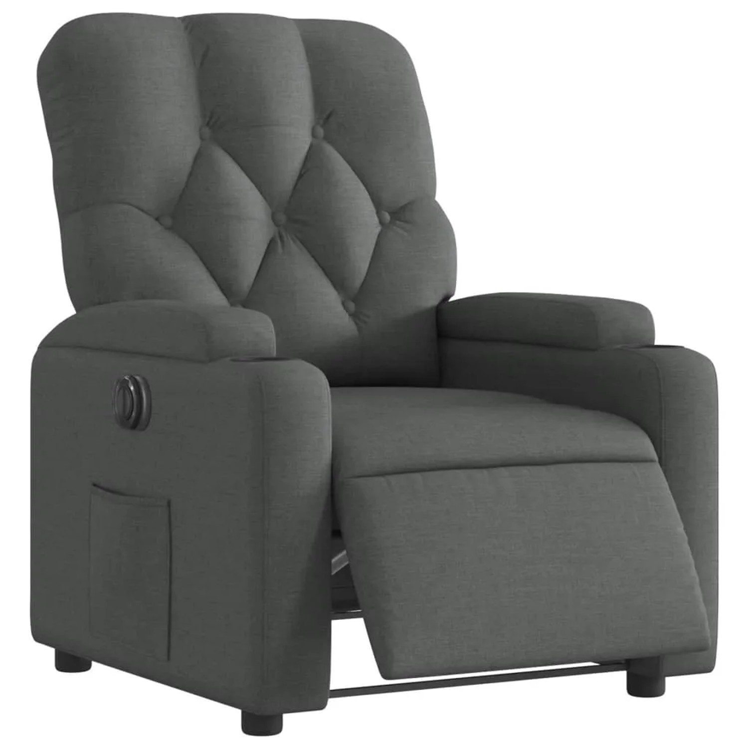 vidaXL Relaxsessel Elektrisch Dunkelgrau Stoff Modell 28