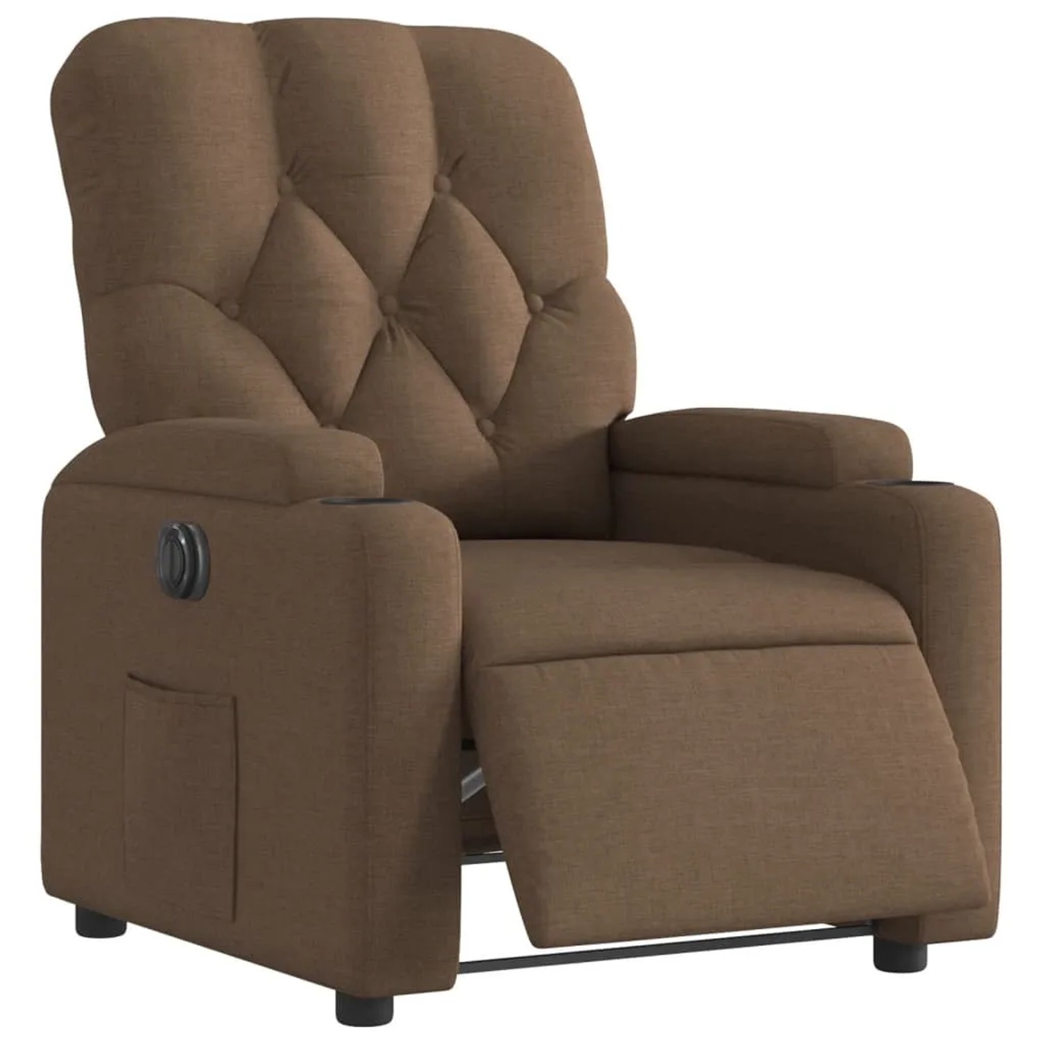 vidaXL Relaxsessel Elektrisch Braun Stoff Modell 31