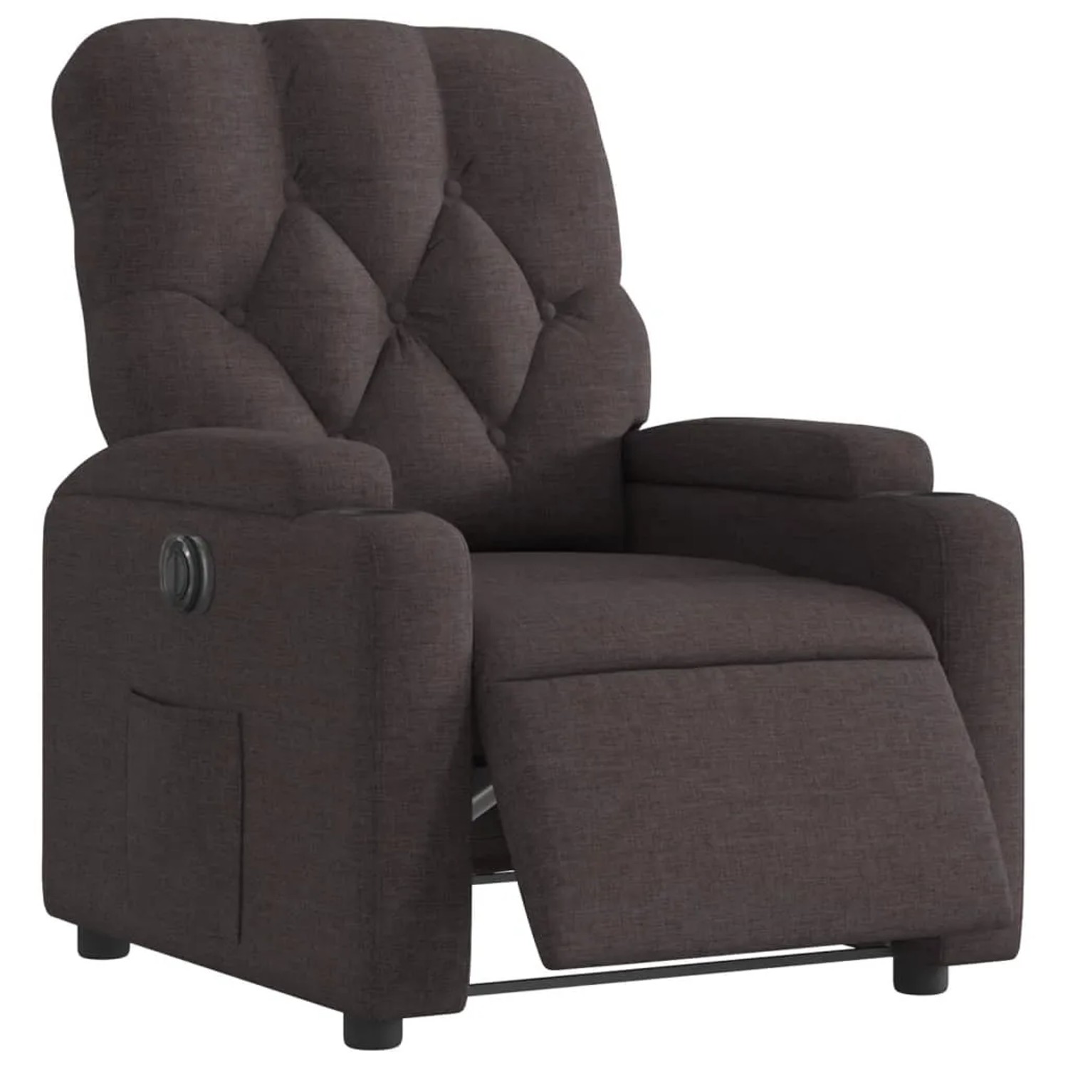 vidaXL Relaxsessel Elektrisch Dunkelbraun Stoff Modell 20