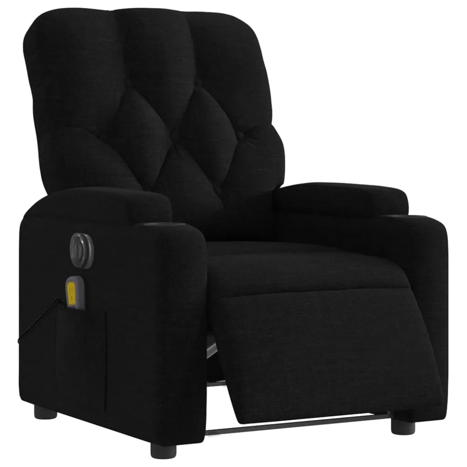vidaXL Massagesessel Elektrisch Schwarz Samt Modell 3