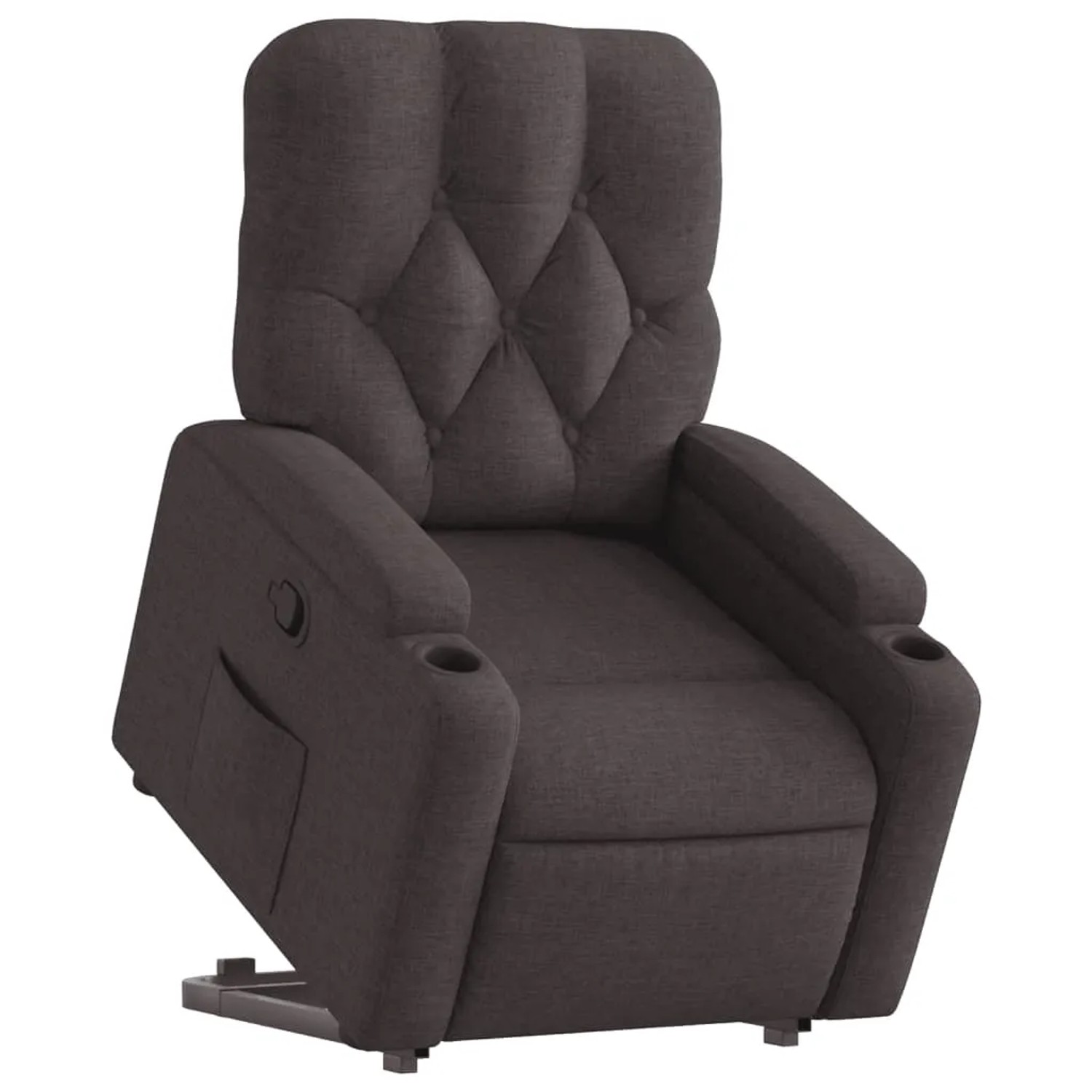 vidaXL Relaxsessel mit Aufstehhilfe Dunkelbraun Stoff Modell 14