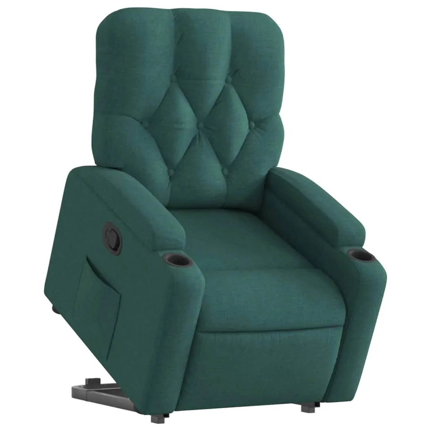 vidaXL Relaxsessel mit Aufstehhilfe Dunkelgrün Stoff Modell 17