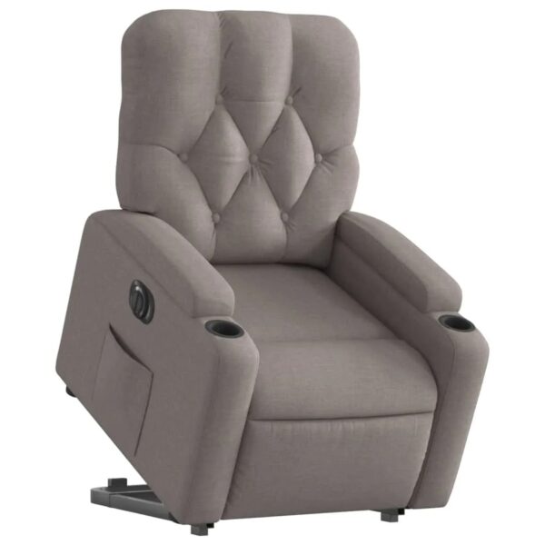vidaXL Relaxsessel mit Aufstehhilfe Elektrisch Taupe Stoff Modell 7