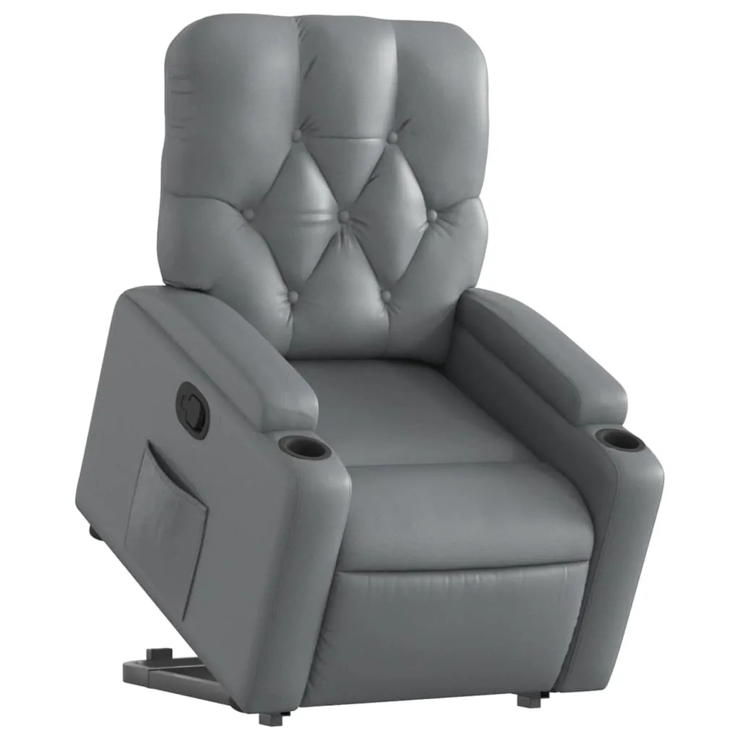 vidaXL Relaxsessel mit Aufstehhilfe Grau Kunstleder Modell 13