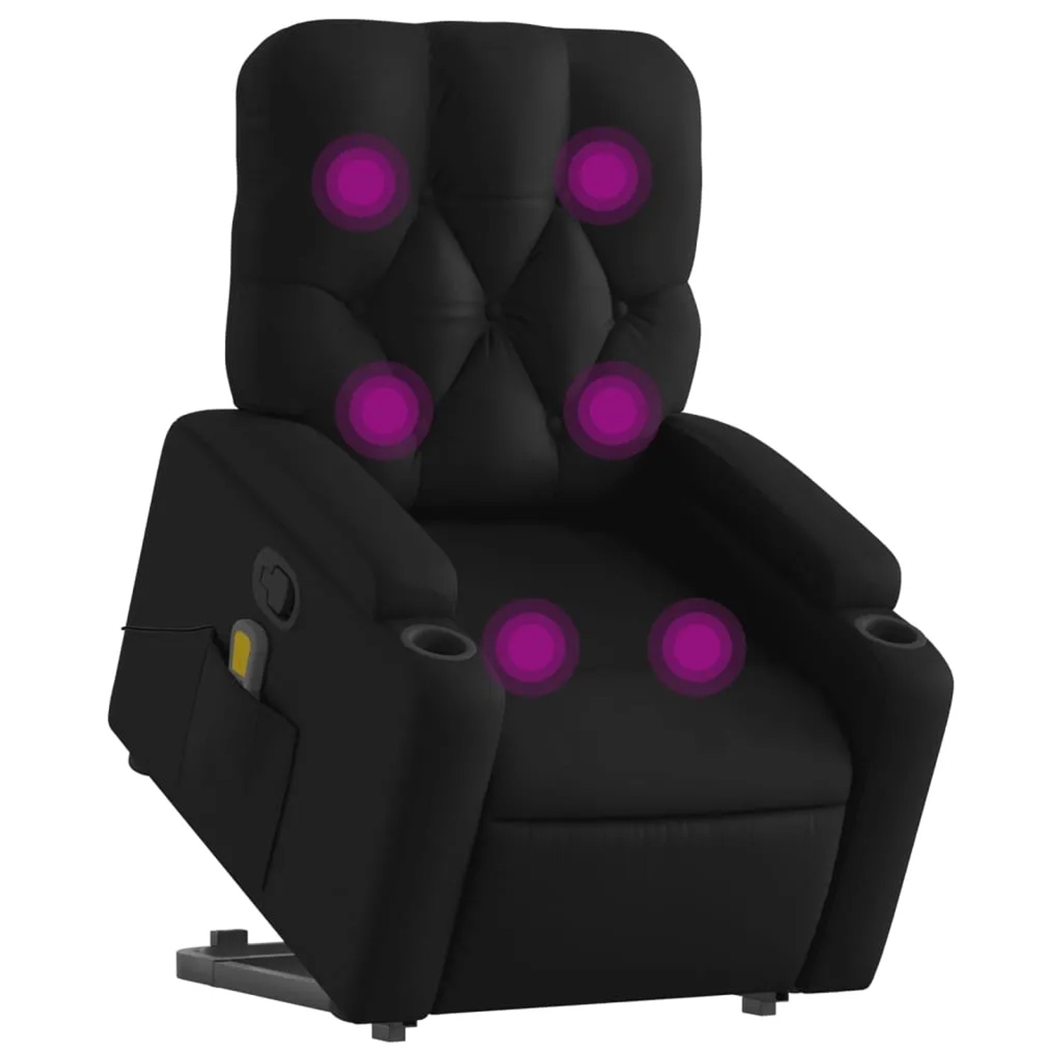 vidaXL Massagesessel mit Aufstehhilfe Schwarz Kunstleder Modell 7