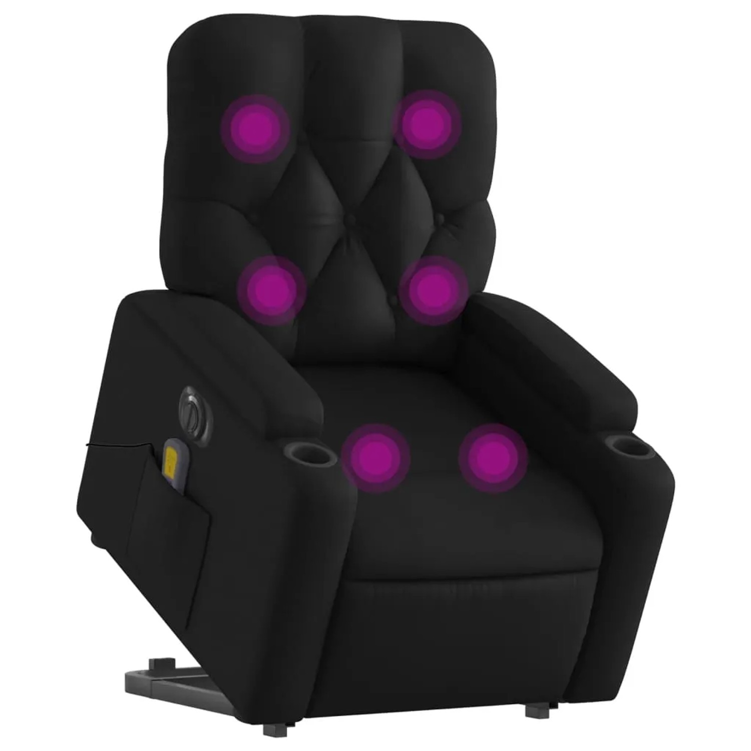 vidaXL Massagesessel mit Aufstehhilfe Elektrisch Schwarz Kunstleder Modell 4