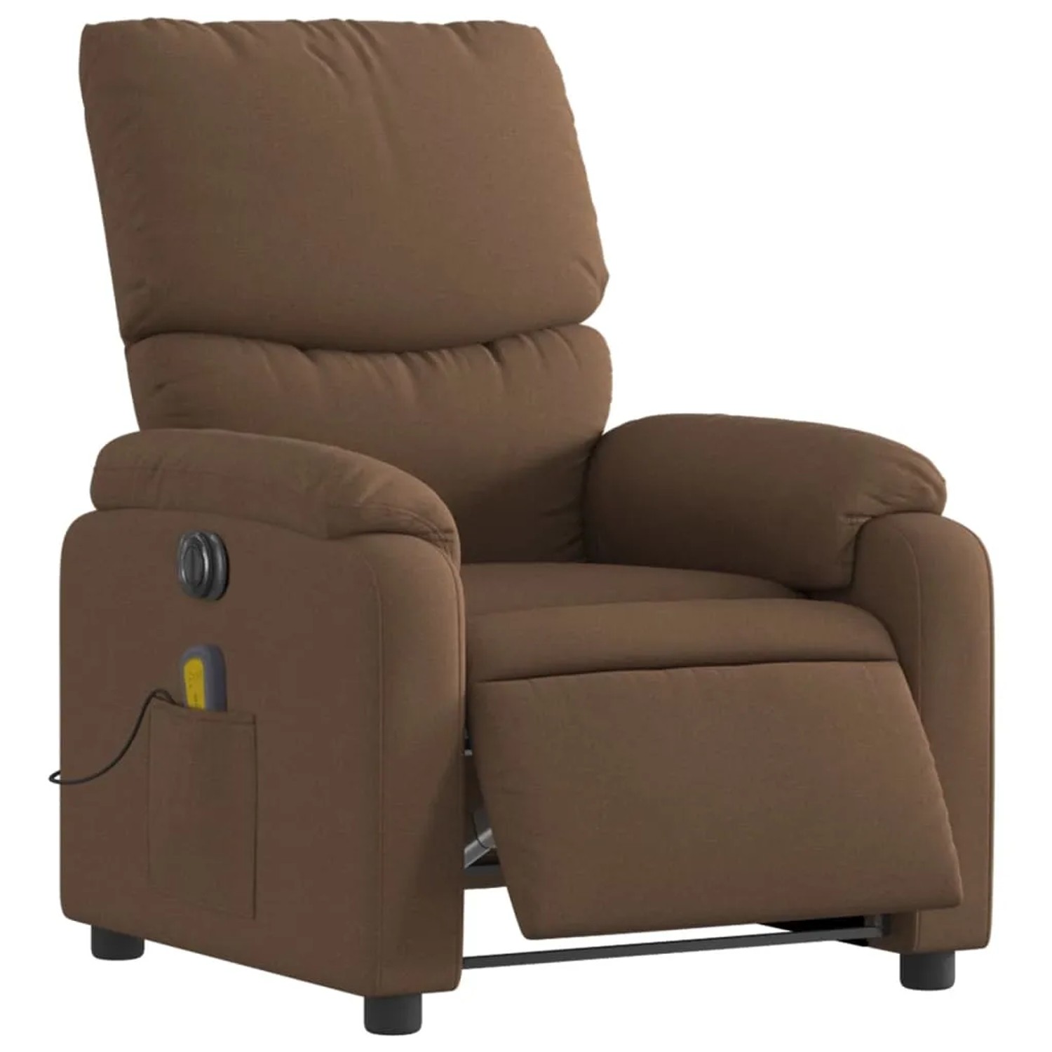 vidaXL Massagesessel Elektrisch Braun Stoff Modell 7