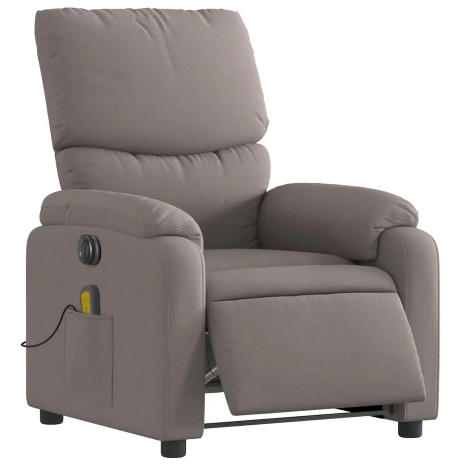 vidaXL Massagesessel Elektrisch Taupe Stoff Modell 8