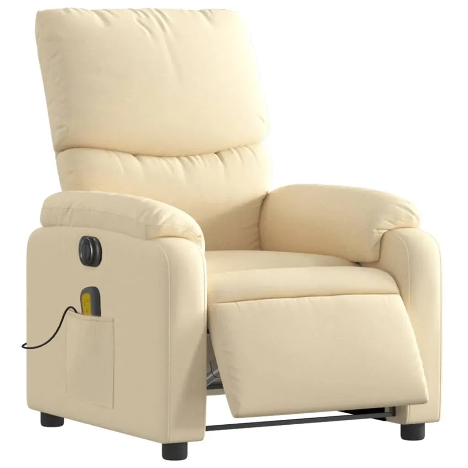 vidaXL Massagesessel Elektrisch Creme Stoff Modell 5