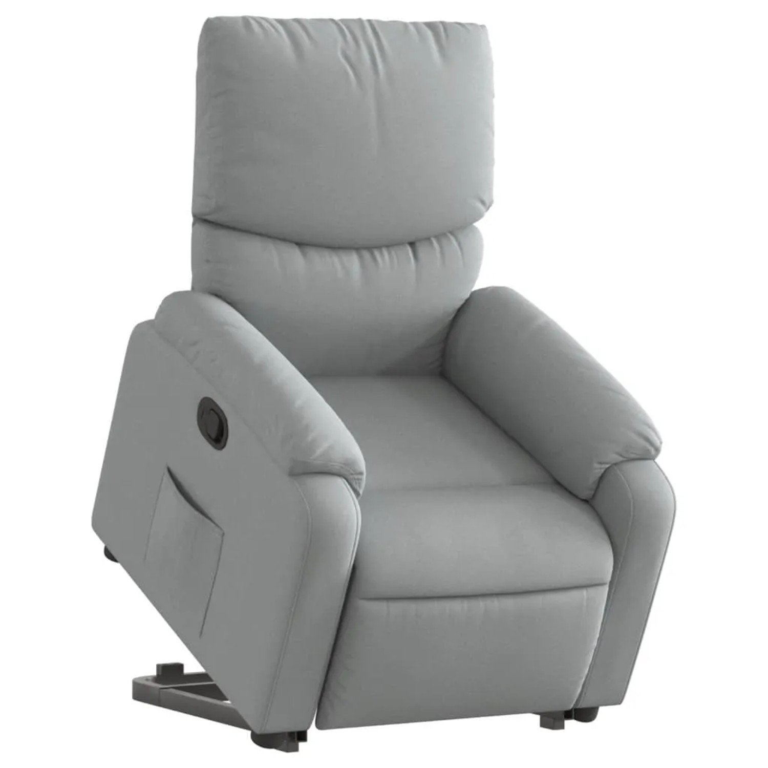 vidaXL Relaxsessel mit Aufstehhilfe Hellgrau Stoff Modell 11