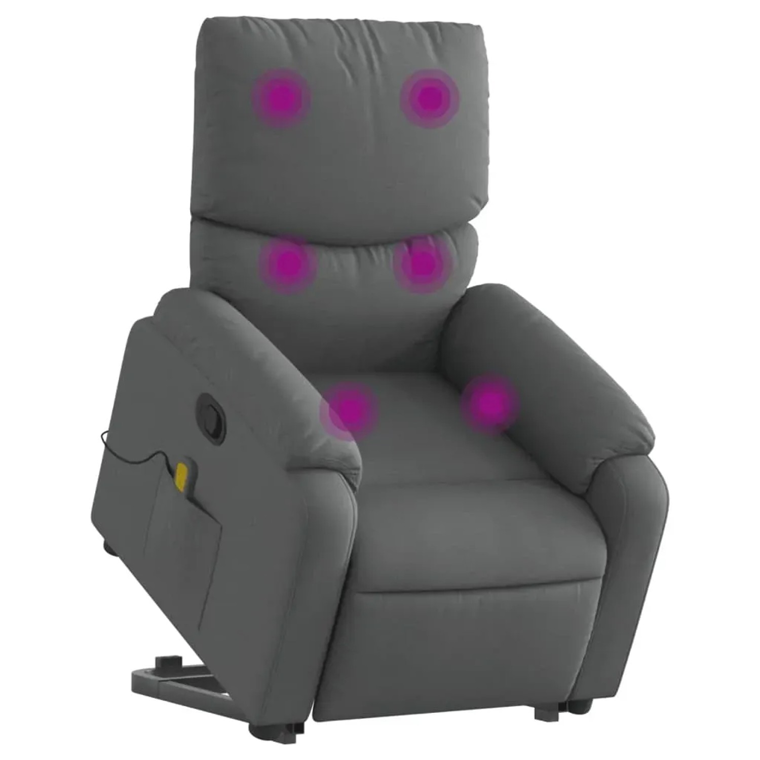 vidaXL Massagesessel mit Aufstehhilfe Dunkelgrau Samt Modell 11