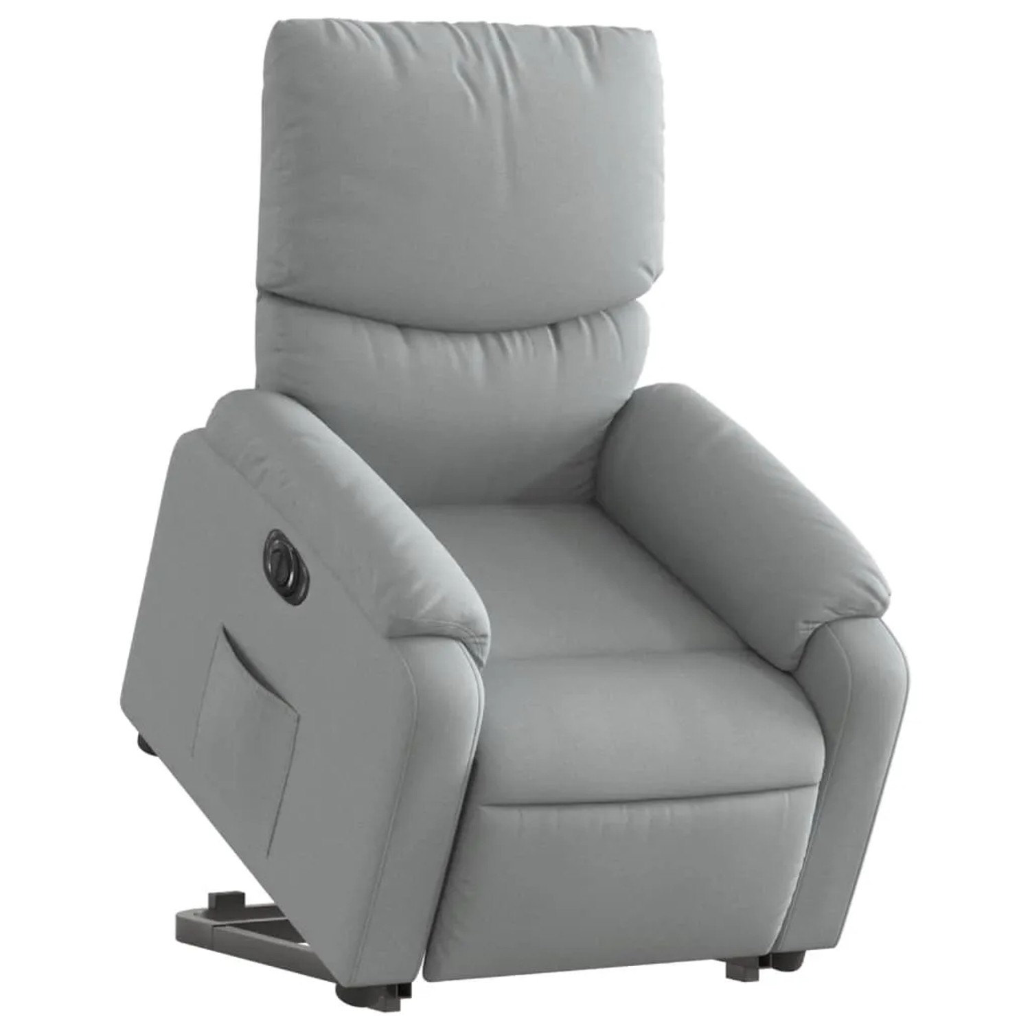 vidaXL Relaxsessel mit Aufstehhilfe Elektrisch Hellgrau Stoff Modell 4