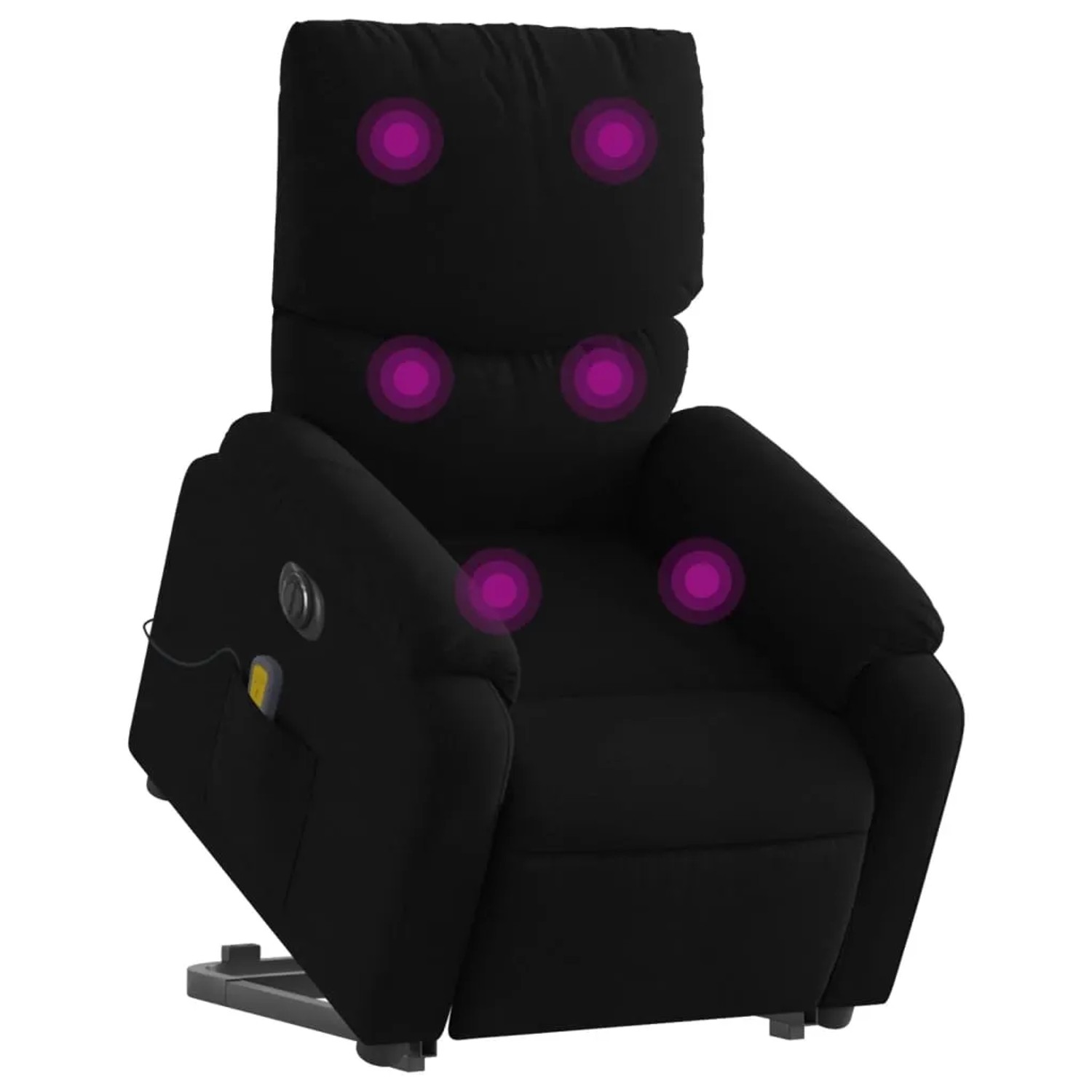 vidaXL Elektrischer Massagesessel mit Aufstehhilfe Schwarz Stoff Modell 6
