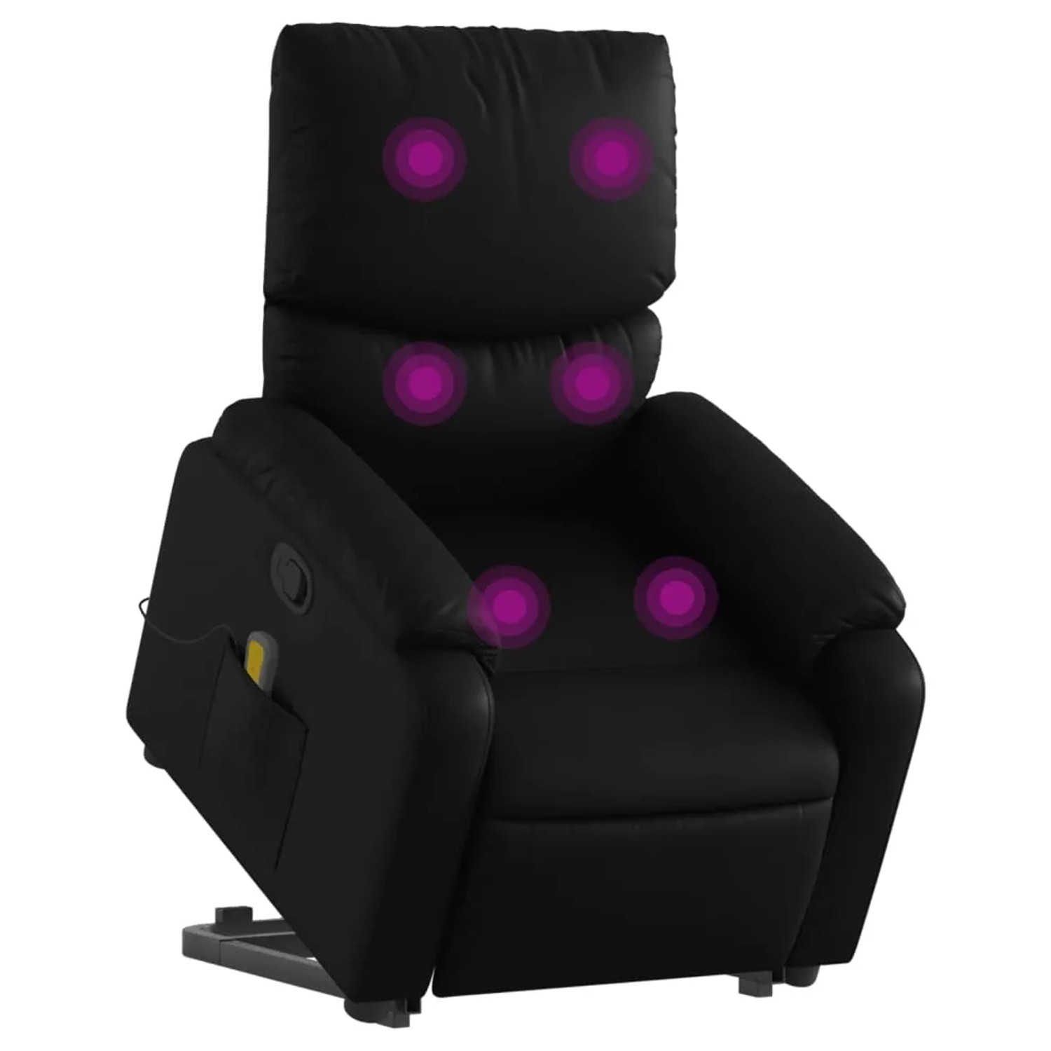 vidaXL Massagesessel mit Aufstehhilfe Schwarz Kunstleder Modell 5
