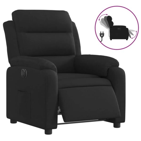 vidaXL Relaxsessel Elektrisch Schwarz Stoff 3204958