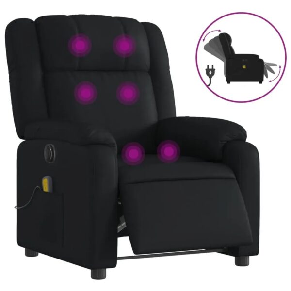 vidaXL Massagesessel Elektrisch Schwarz Kunstleder Modell 10