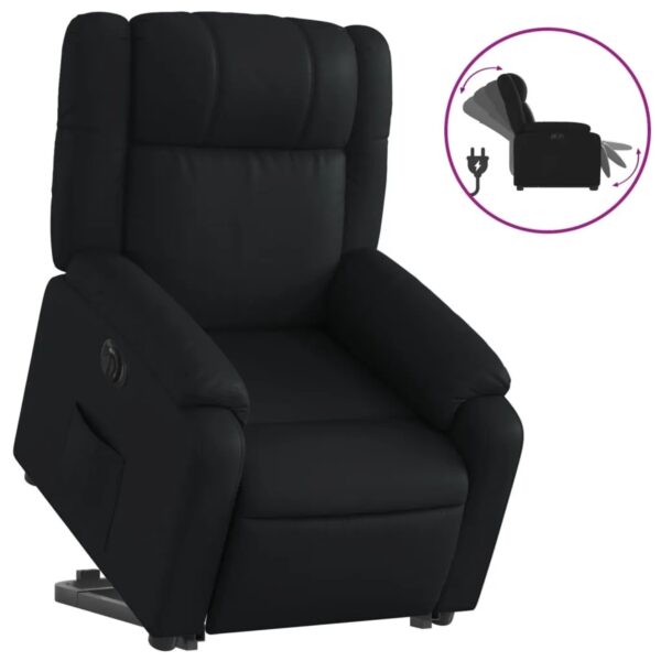 vidaXL Relaxsessel mit Aufstehhilfe Elektrisch Schwarz Kunstleder Modell 1