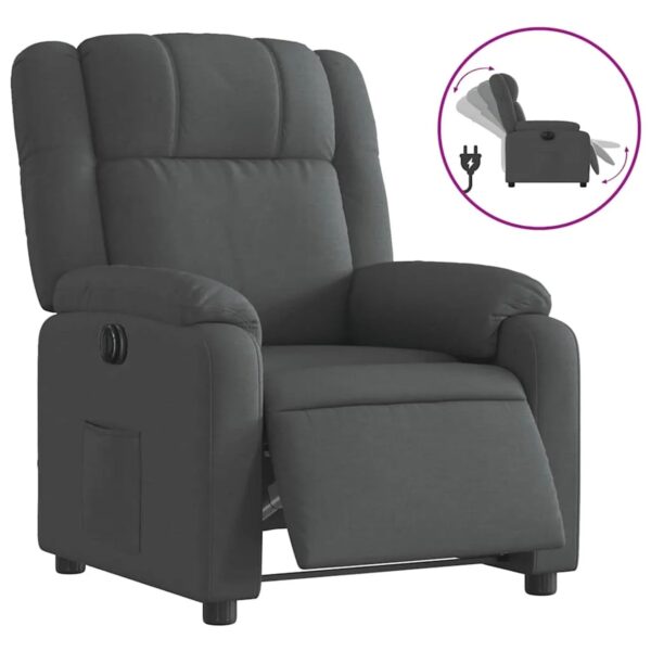 vidaXL Relaxsessel Elektrisch Dunkelgrau Stoff 3205179 vidaXL Relaxsessel Elektrisch Dunkelgrau Stoff 3205179