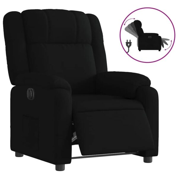 vidaXL Relaxsessel Elektrisch Schwarz Stoff 3205180