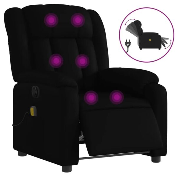 vidaXL Massagesessel Elektrisch Schwarz Kunstleder Modell 12