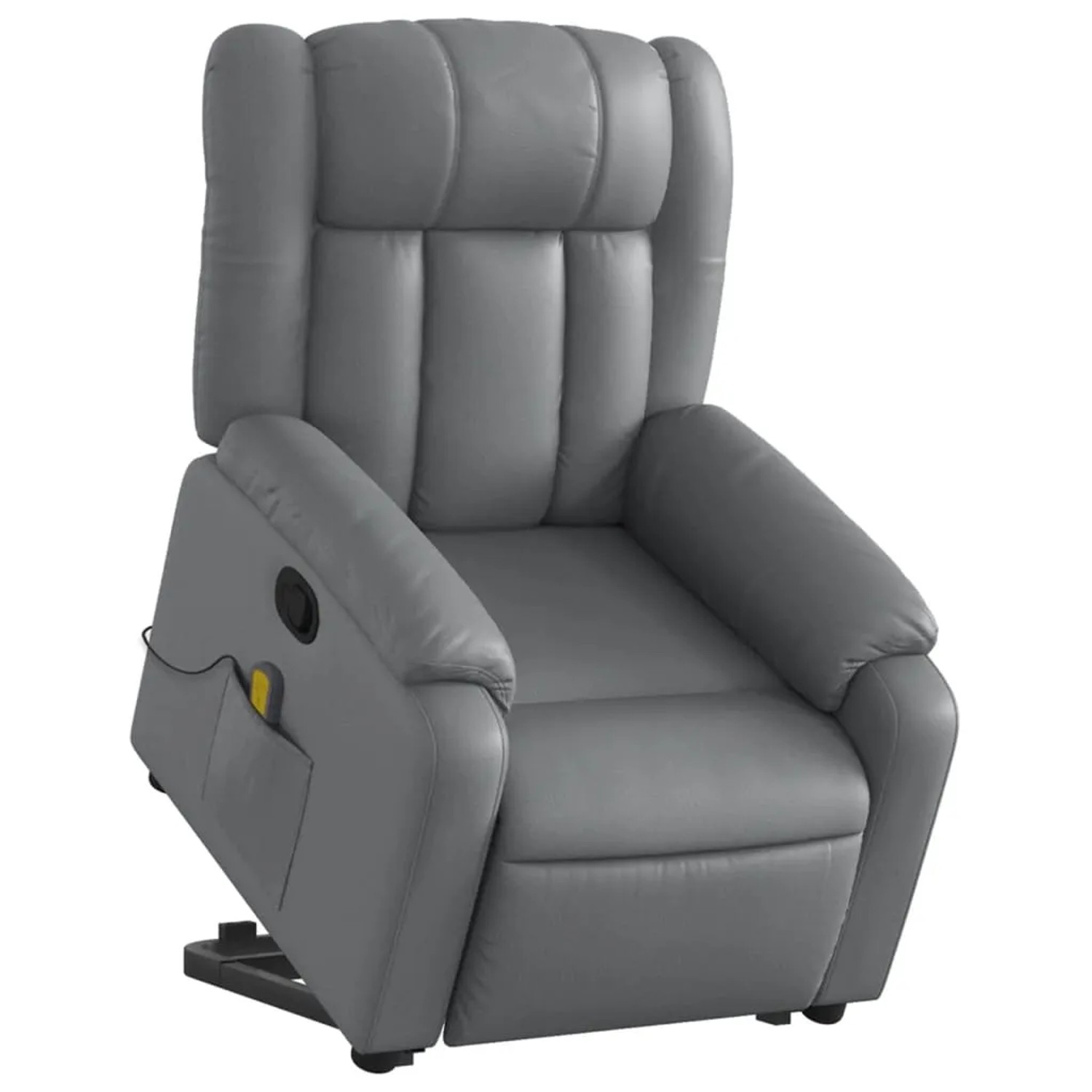 vidaXL Massagesessel mit Aufstehhilfe Grau Kunstleder Modell 8