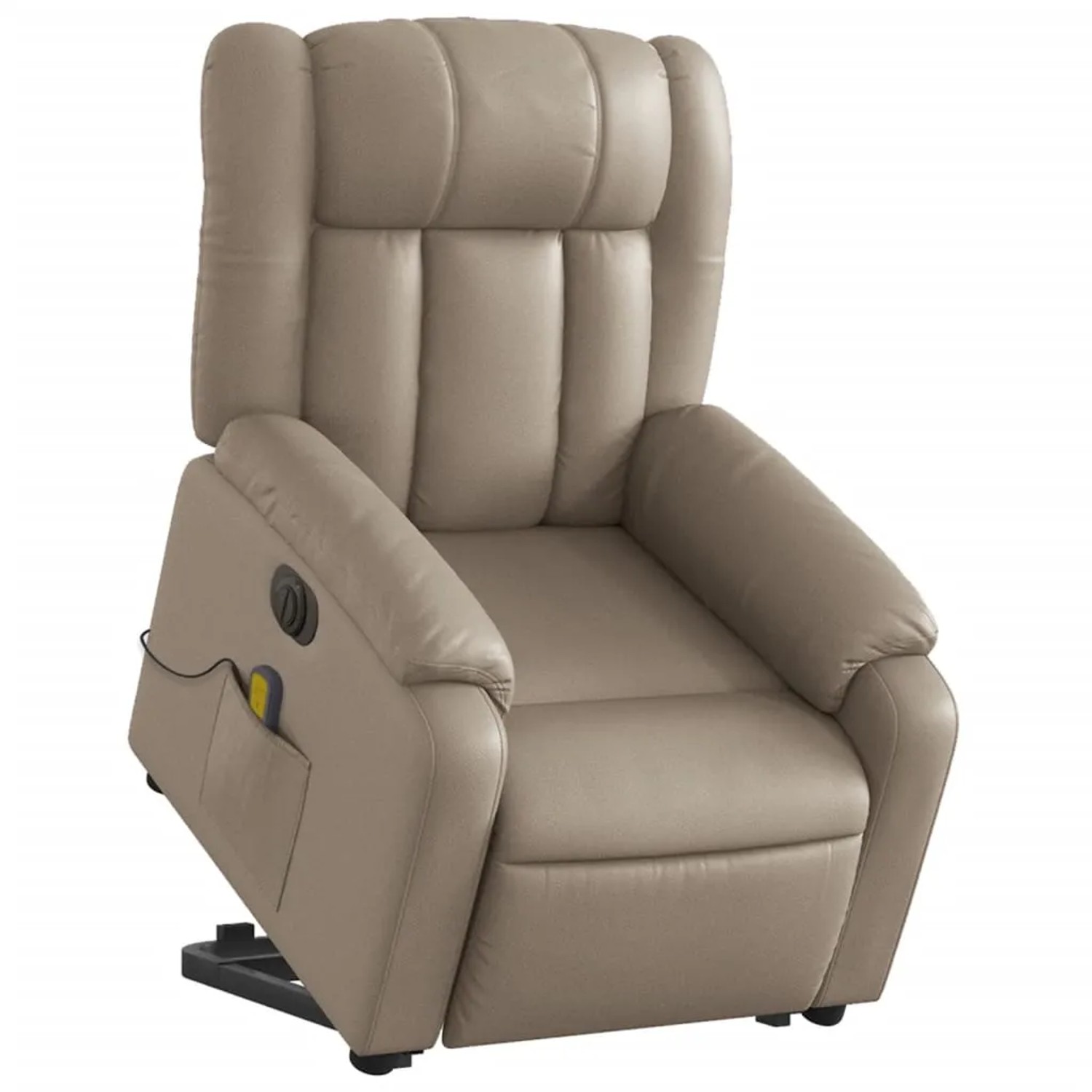 vidaXL Massagesessel mit Aufstehhilfe Elektrisch Cappuccino Kunstleder Modell 4