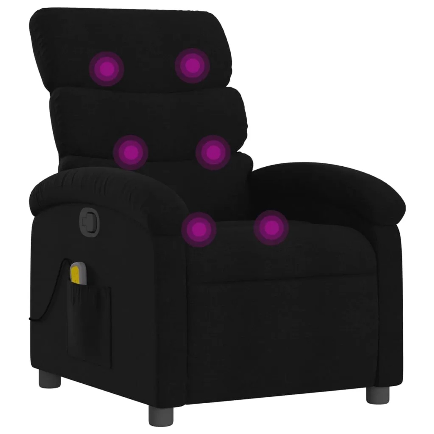 vidaXL Massagesessel Schwarz Stoff Modell 3