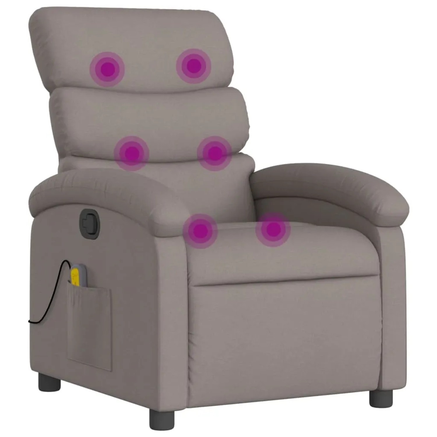 vidaXL Massagesessel Taupe Stoff Modell 1